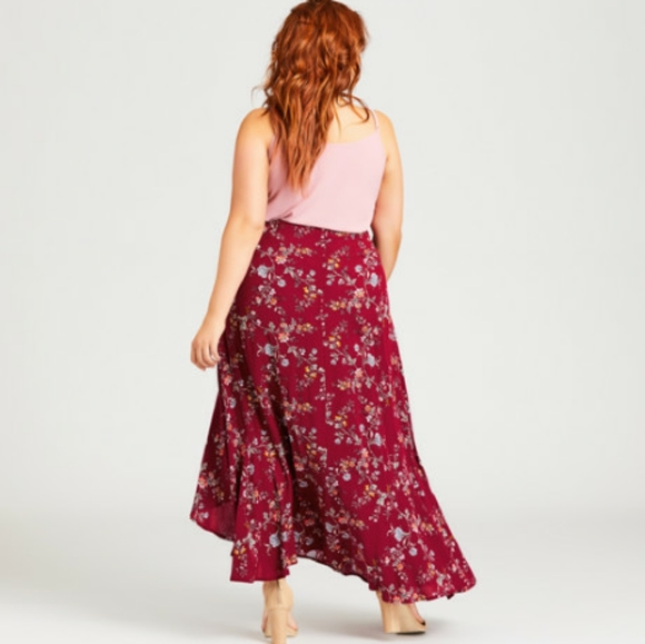 Santorni Print Skirt - ruby - Picture 3 of 3